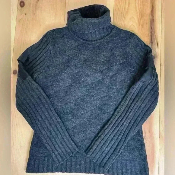 Rare Vintage Y2K 90s Ralph Ralph Lauren Lambs Wool Quilted Ribbed Winter Sweater - Picture 1 of 8